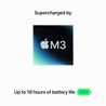 Apple MacBook Air 13.6" Midnight, 8-Core M3 CPU, 8-Core GPU, 8GB, 256GB SSD, MacOS, mrxv3cr/a