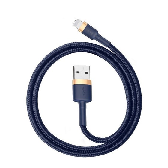Kabel USB A - Lightning 2m Baseus 1.5A braided, zlatno-plavi, CALKLF-CV3