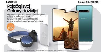 Pojačaj svoj Galaxy doživljaj - poklon uz kupljeni smartphone Samsung Galaxy serije S10