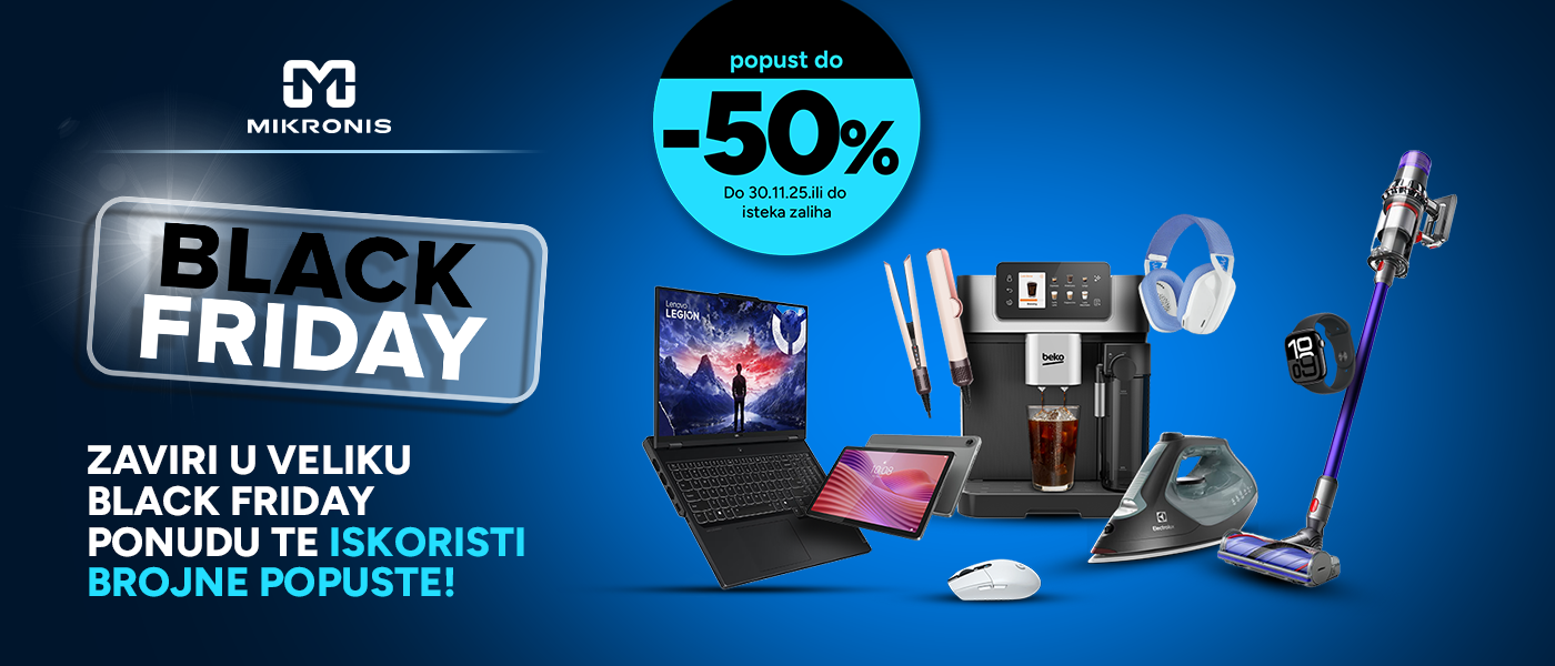 Black Friday popusti na našem webshopu i u poslovnicama - Mikronis