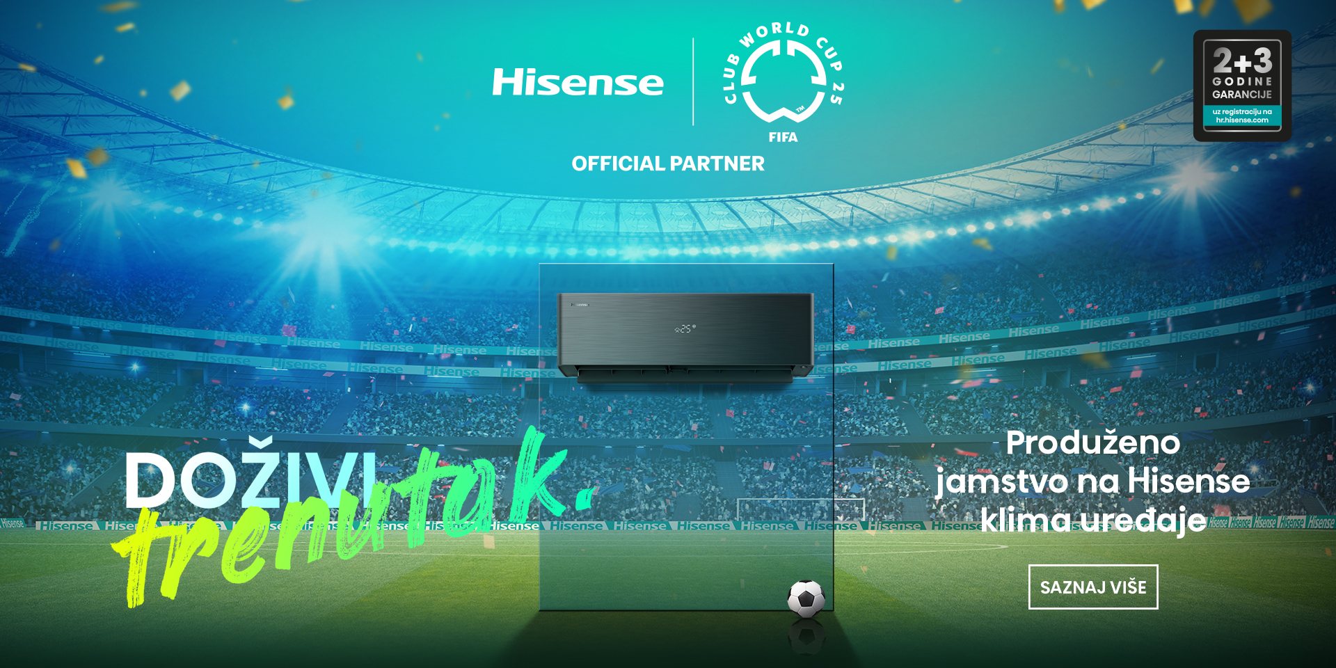 Hisense klima uređaji - 2+3 godine jamstva