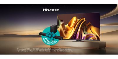 Hisense TV - Soundbar na poklon
