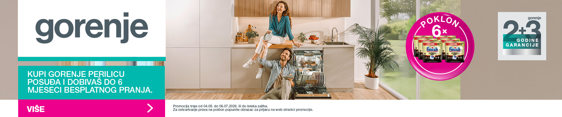 Gorenje - Poklon uz kupnju perilice posuđa