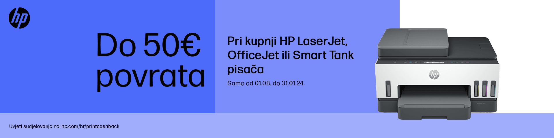 HP pisači Cashback