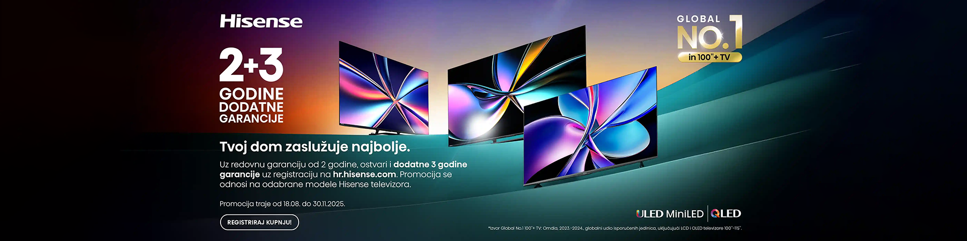 Hisense 2+3 jamstvo