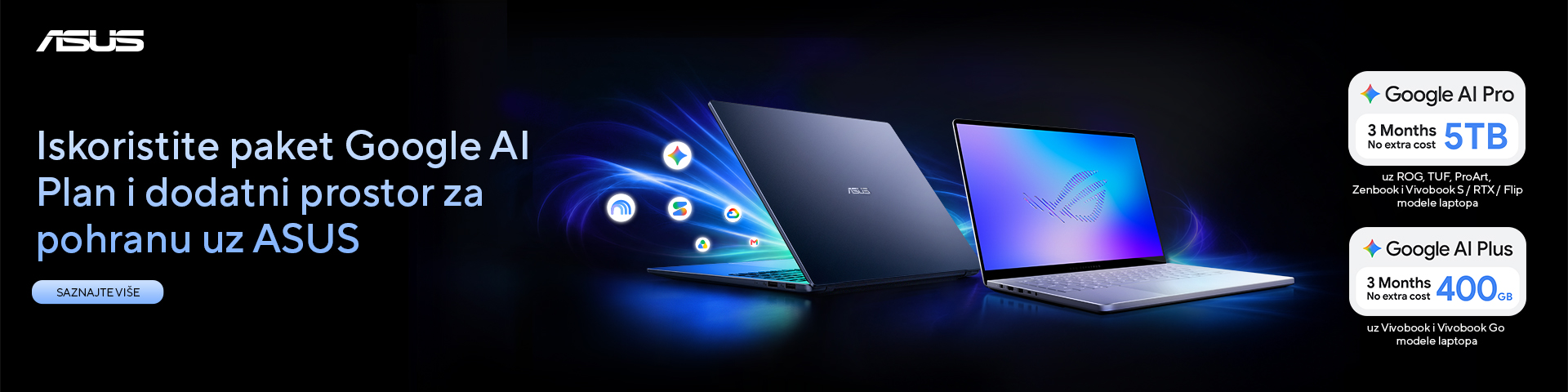Asus | 3 mjeseca Google Ai pretplate