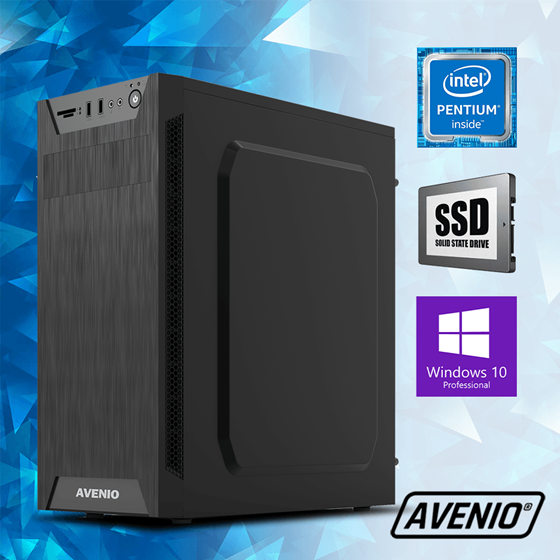 Avenio ProOffice Intel Pentium G5400 3.70GHz 8GB 512GB SSD DVDRW W10P Intel UHD Graphics 610  P/N: 02241608
