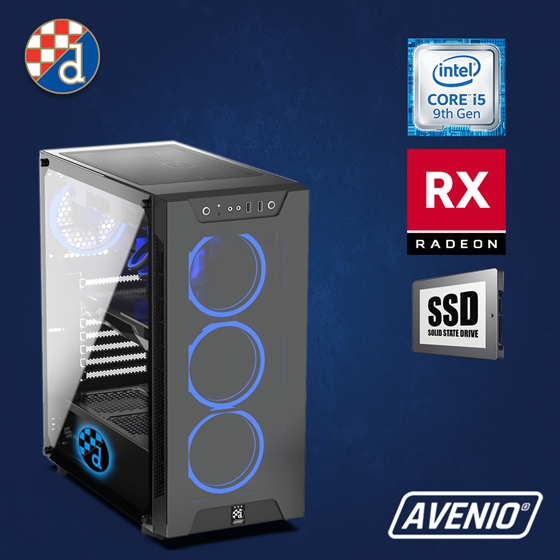 Avenio ProGamer Dinamo Intel Core i5 9600KF 3.70GHz 16GB 1TB SSD W10P AMD Radeon RX 590 8GB DDR5 P/N: 02241741