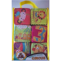 Kocke mekane za slaganje Circus 6kom