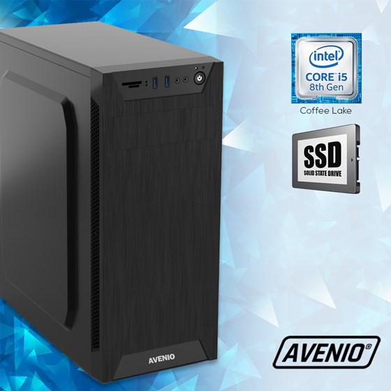 Avenio TopOffice  Intel Core i5 8400 2.80GHz 8GB 240GB SSD DVDRW FreeDOS Intel UHD Graphics 630 P/N: 02241422