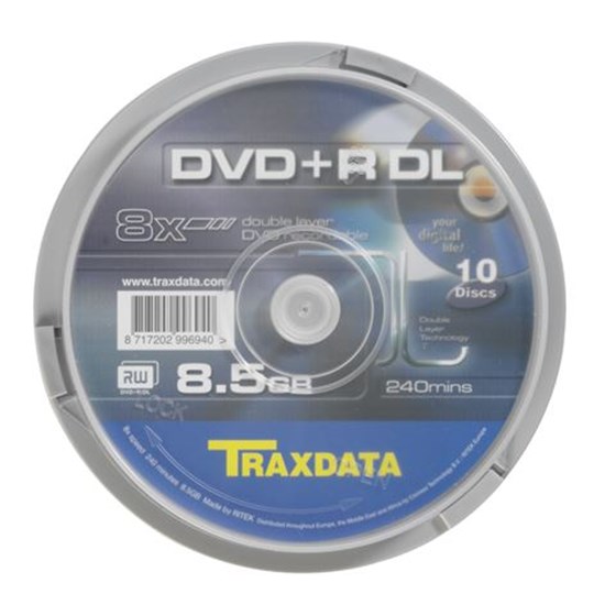Medij Traxdata DVD+R 8.50GB 8x Spindle 10 kom P/N: 906753ITRA003 