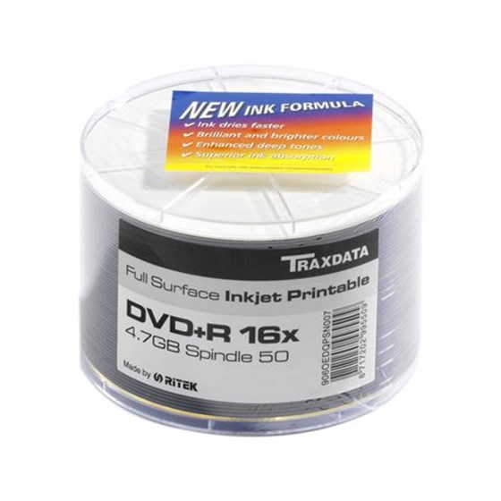 Medij Traxdata DVD TRX DVD-R 16X PRN F Spindle 50 WHITE  P/N: 907OEDRPSN003 