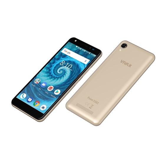 Smartphone VIVAX Point X502 Zlatni MT6580M Quad-Core 1.30GHz 2GB 16GB 5.34" Android 8.1 3G Wi-Fi Bluetooth 4.1 P/N: 02352709