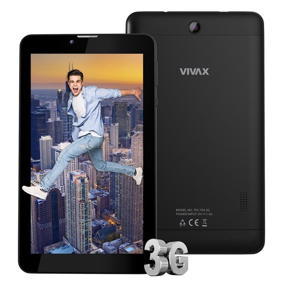 Tablet Vivax TPC-704 3G Quad Core 1.3 8GB 1GB RAM Android 7.0 7" IPS 1024x600 P/N: 02352714