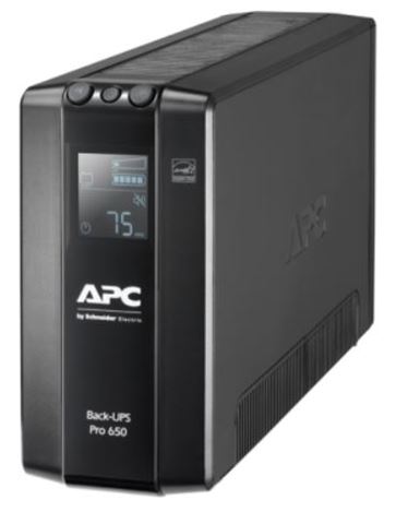 UPS APC Back Pro BR 650VA, 6 Outlets, AVR, LCD Interface