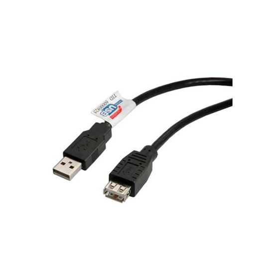 Kabel USB 2.0 Type-A M - USB 2.0 Type-A F 3.0m Roline P/N: S3113 