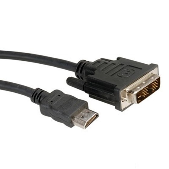 Kabel HDMI M - DVI-D M 2m Roline P/N: 11.04.5522 
