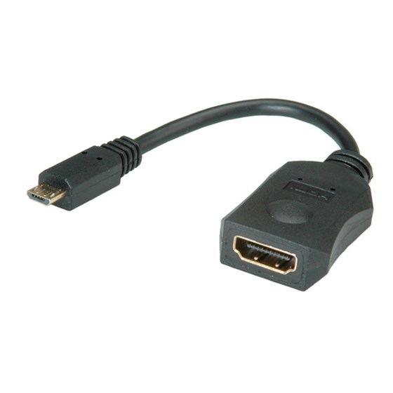 Adapter micro USB to HDMI Roline samo uz MHL standard na uređajima P/N: 12.03.3210