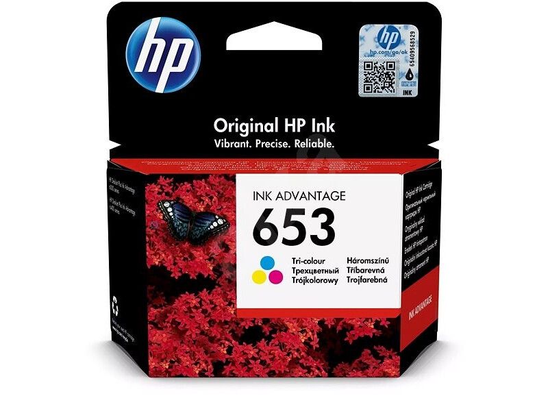 Tinta HP 653 TriColor P/N: 3YM74AE