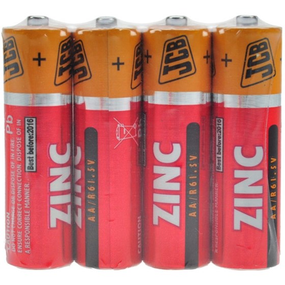 Baterije JCB 4x AA Zink P/N: 11208003