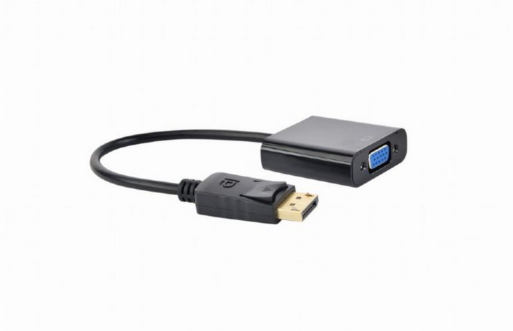 Adapter DisplayPort M - VGA F Gembird crni P/N: A-DPM-VGAF-02