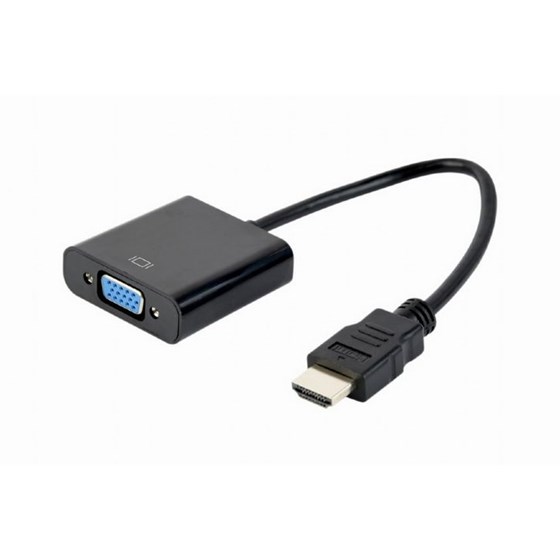 Adapter HDMI M - VGA F Gembird crni P/N: A-HDMI-VGA-04