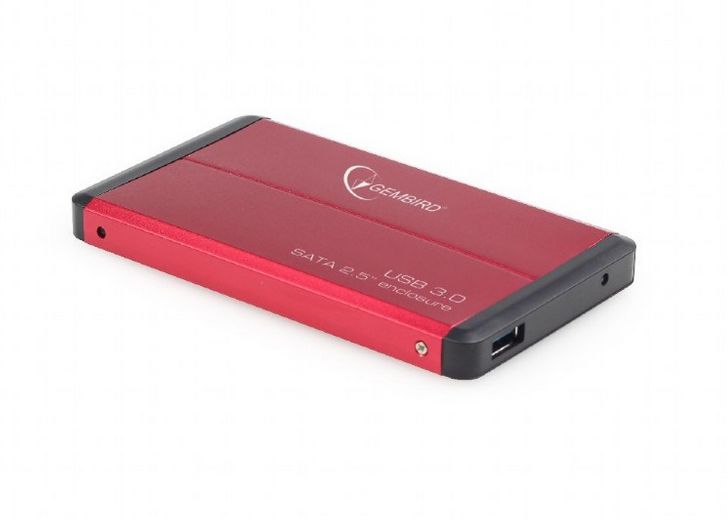 Eksterno kućište Gembird 2.5" SATA HDD/SSD USB 3.0 Crveno P/N: EE2-U3S-2-R