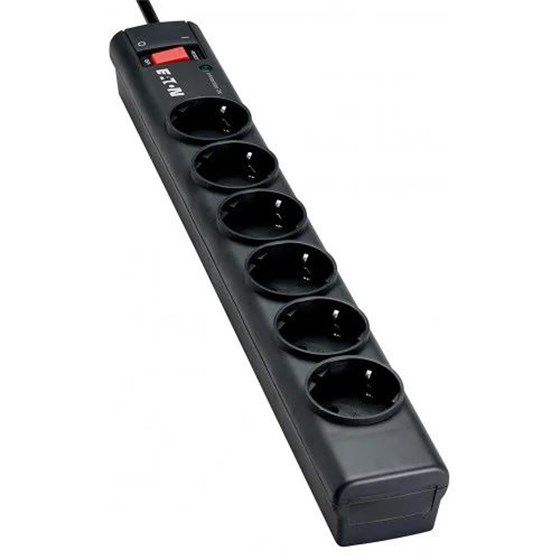 Eaton produžna letva s prednap. zaštitom, 6×Schuko, 10A