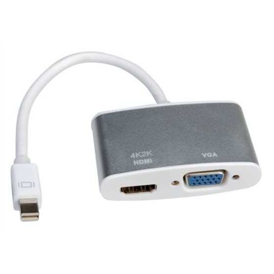 Adapter miniDisplayPort M to HDMI/VGA F Roline P/N: 12.03.3161 