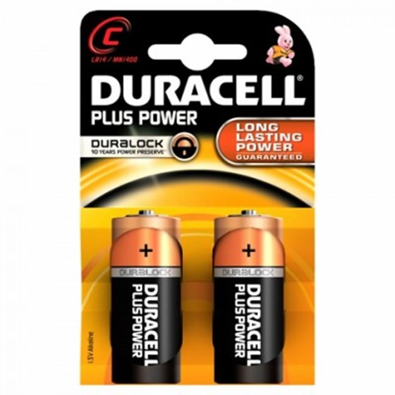 Baterije Duracell Alkaline Plus C B2 P/N: 12401003