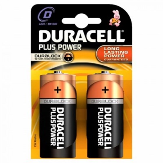 Baterije Duracell Alkaline Plus D B2 P/N: 12401004
