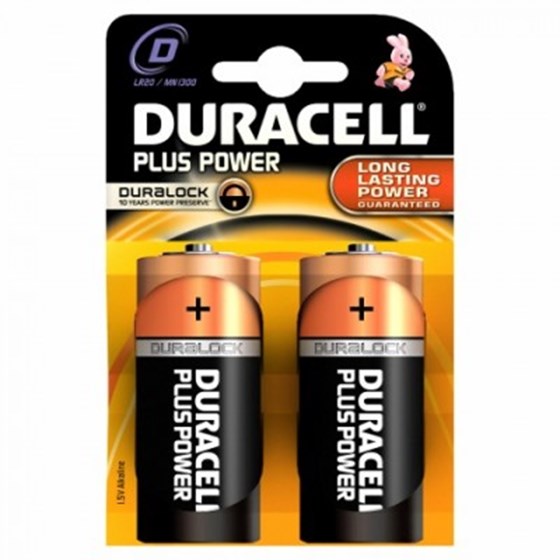 Baterije Duracell Alkaline Plus D B2 P/N: 12401004 