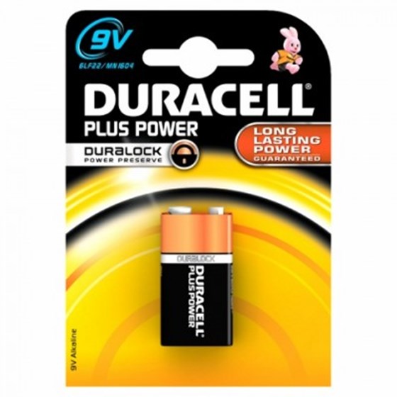 Baterije Duracell Alkaline Plus 9V P/N: 12401005