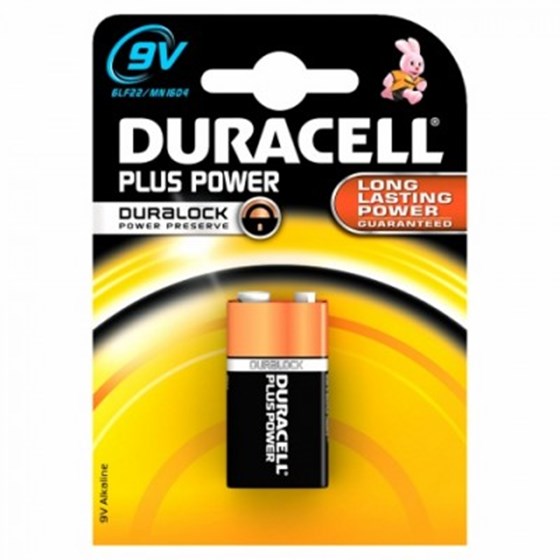 Baterije Duracell Alkaline Plus 9V P/N: 12401005 