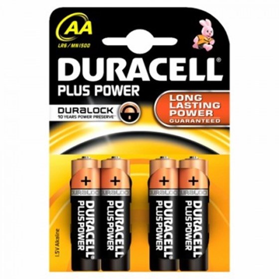 Baterije Duracell Alkaline Plus AA B4 P/N: 12401037
