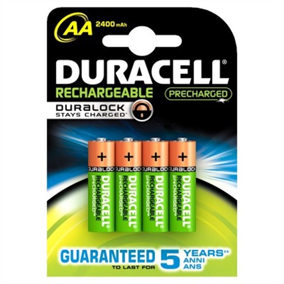 Baterije Duracell Alkaline Punjive Plus 2500mAh AA B4 P/N: 12401046
