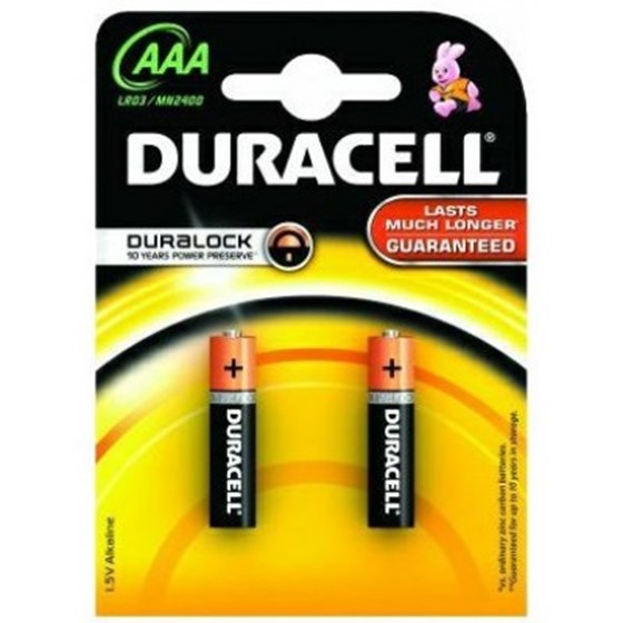 Baterije Duracell Alkaline Base AAA B2 P/N: 12401075 
