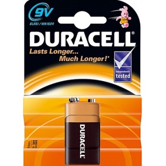 Baterije Duracell Alkaline Basic 9V B1 P/N: 12401077