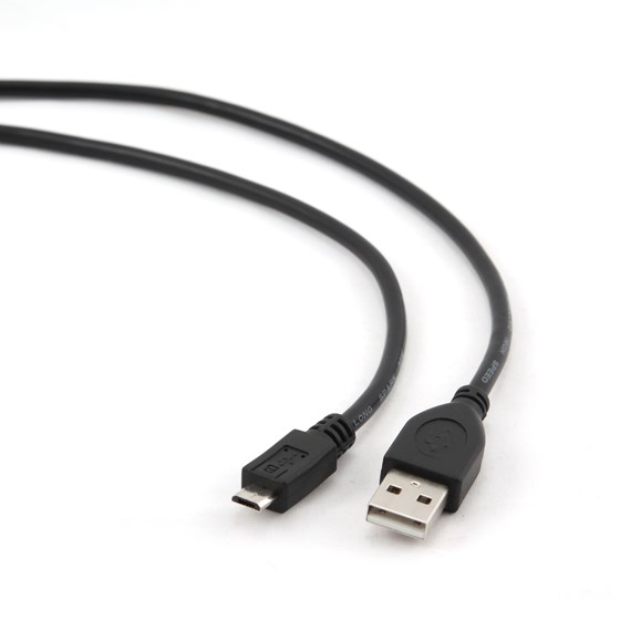 Kabel USB 2.0 - MicroUSB 0.5m Gembird crni P/N: CCP-mUSB2-AMBM-0.5M
