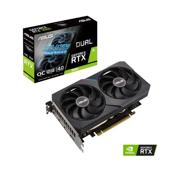 Grafička kartica ASUS, nVidia GeForce RTX 3060 Dual V2 OC Edition, 12GB GDDR6, 1x HDMI, 3x DisplayPort, 90YV0GB2-M0NA10