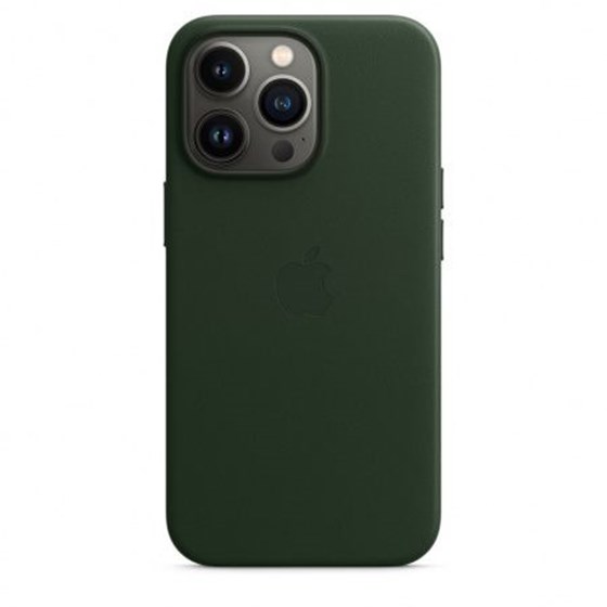 Apple iPhone 13 Pro Leather Case with MagSafe - Sequoia Green  (Seasonal Fall 2021)