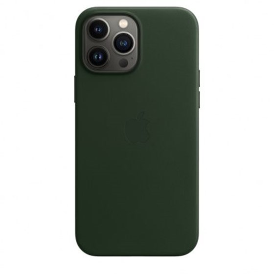 Apple iPhone 13 Pro Max Leather Case with MagSafe - Sequoia Green  (Seasonal Fall 2021)