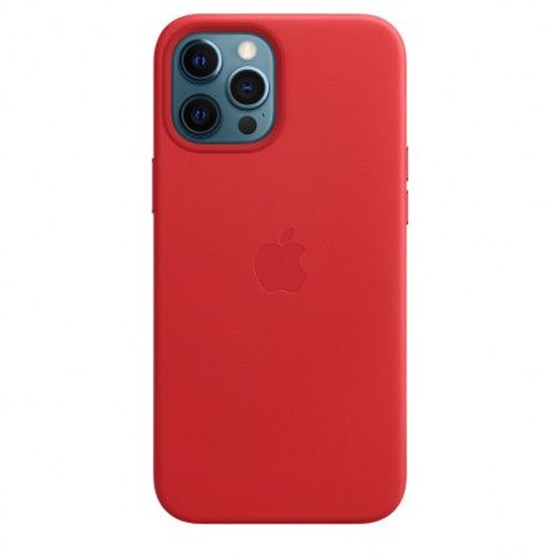 Apple iPhone 12 Pro Max Leather Case with MagSafe - (PRODUCT)RED