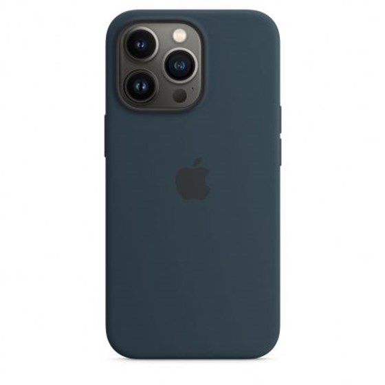 Apple iPhone 13 Pro Silicone Case with MagSafe Abyss Blue