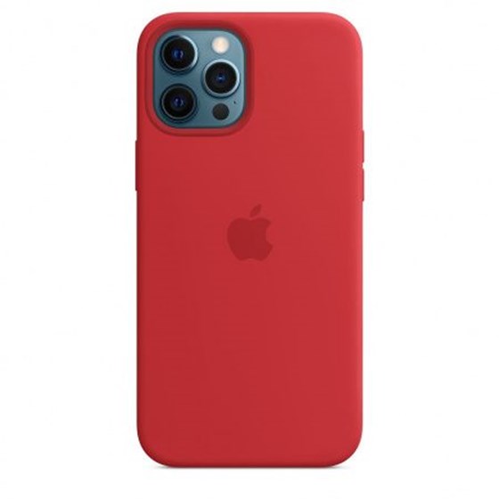 Apple iPhone 12 Pro Max Silicone Case with MagSafe - (PRODUCT)RED