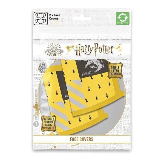 PYRAMID HARRY POTTER (HUFFLEPUFF) FACE MASK 2 PACK