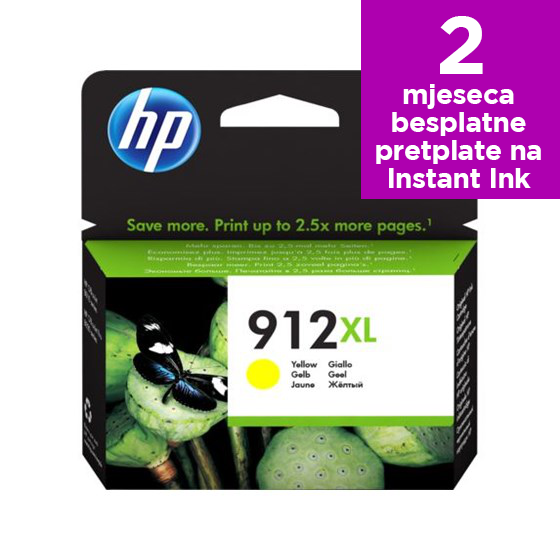 Tinta HP 912XL Yellow P/N: 3YL83AE