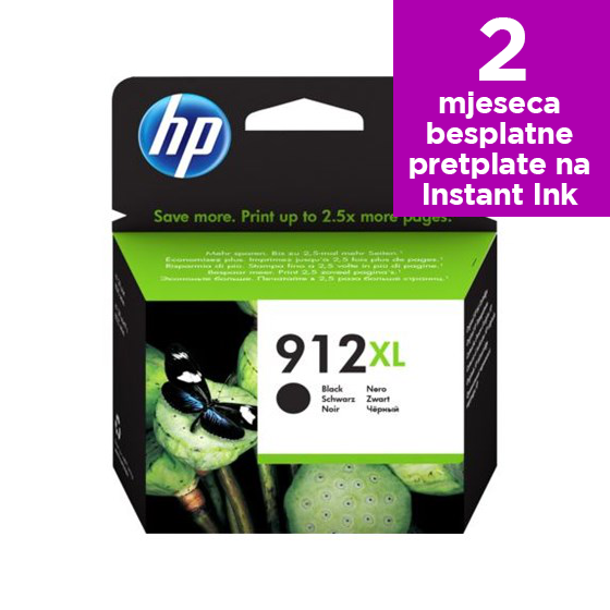 Tinta HP 912XL Black P/N: 3YL84AE