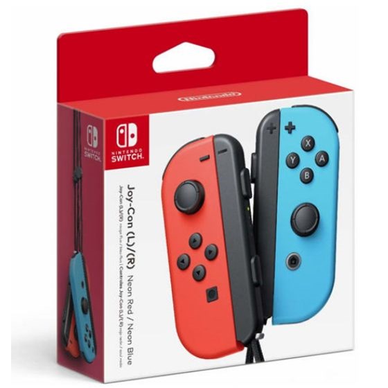 NINTENDO SWITCH JOY-CON PAIR NEON RED/NEON BLUE