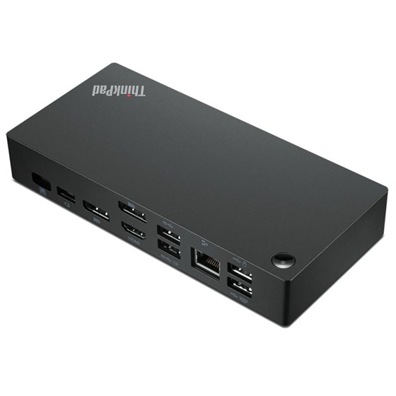Lenovo ThinkPad Universal USB-C Dock, 2x DisplayPort, 1x HDMI, 3x USB 3.1, 2x USB 2.0, 1x USB C, 1x RJ45, PowerDelivery 65W/100W, 40AY0090EU